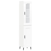 Credenza | Madia | Buffet da pranzo | Armadio da pranzo Bianca 34,5x34x180 cm in Legno Multistrato