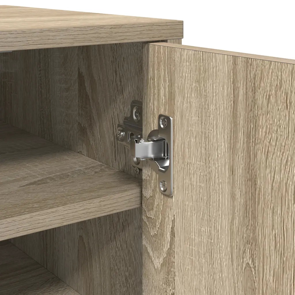 Scarpiera-Scaffale per scarpe Rovere Sonoma 32x35x92 cm in Truciolato