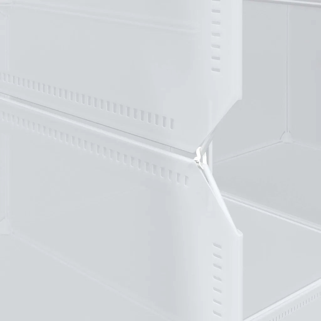 vidaXL Organizzatore Portaoggetti con 12 Cubi e Aste per Appendere PP