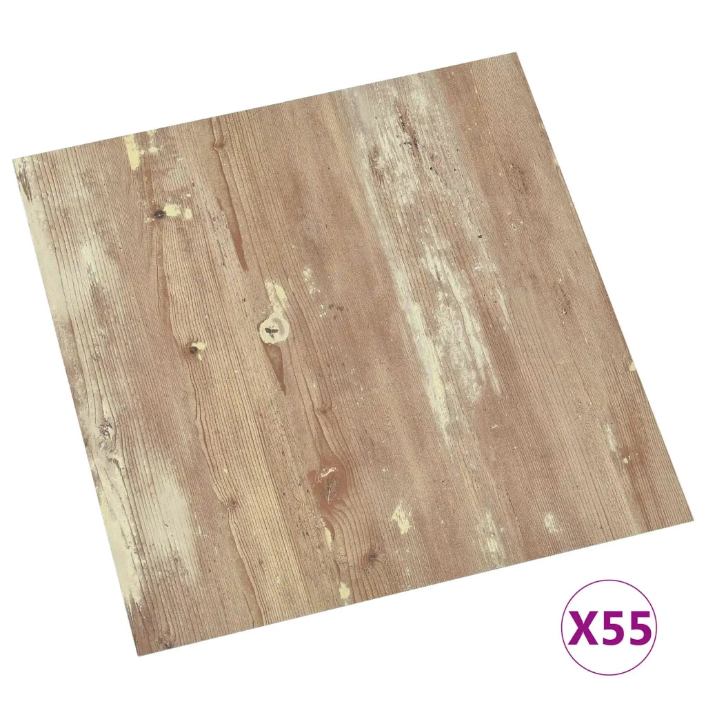 Tavole per Pavimenti 5,11 m2 55 pz PVC Crema e Marrone Chiaro CFW3072566