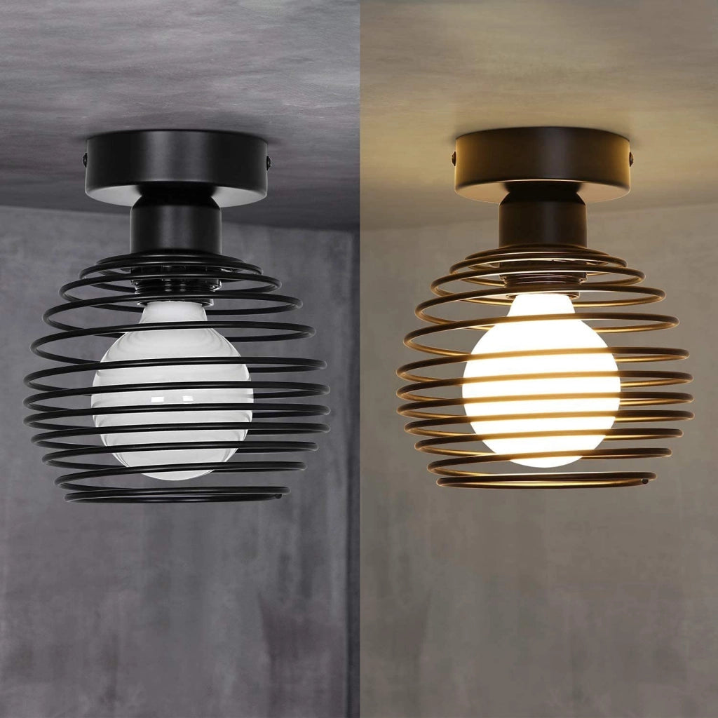 ZMH Lampada da soffitto plafoniera E27 max 40W per corridoio camera letto cucina 2ER