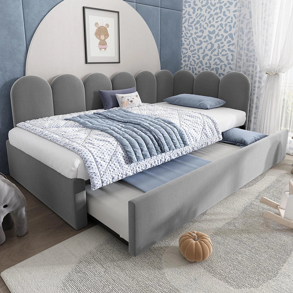 Divano letto daybed - Xylo - 90x200 cm letto nascosto grigio
