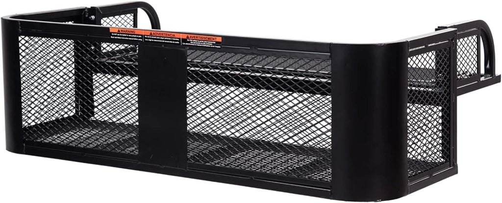 Cestino Portapacchi ATV/UTV, Portapacchi Universale con Design a Rete e Struttura in Metallo, Portapacchi Quad Posteriore per ATV, 104 x 67 x 31,5 cm
