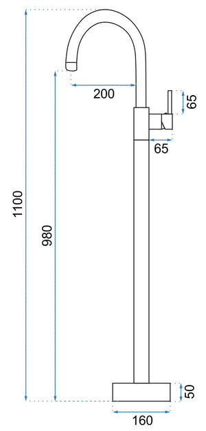 Rubinetto Da Lavabo Rea Lungo Ortis Gold