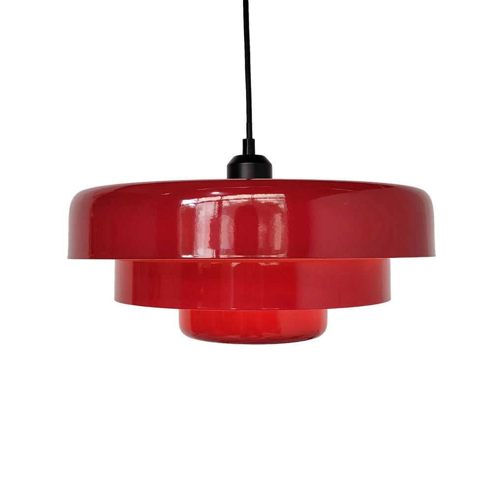Sospensione interna metallo, ø35cm, bordeaux