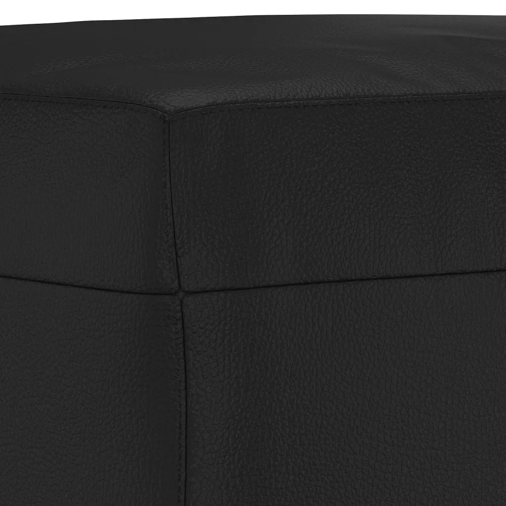Set di Divani 3 pz con Cuscini Nero in Similpelle 3202155