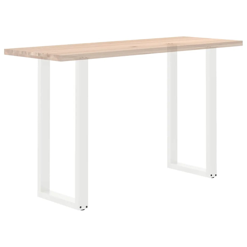 Gambe per tavolo da bar a forma di U 2 pz bianche 50x(100-101) cm in acciaio 4013233