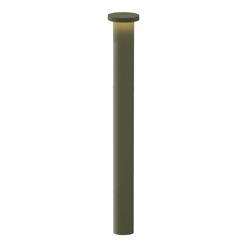 TIBERIO Bollard Led 10W 82° IP65 4000K 9D 75cm in alluminio finitura Verde - Illuminazione da esterno professionale per giardini