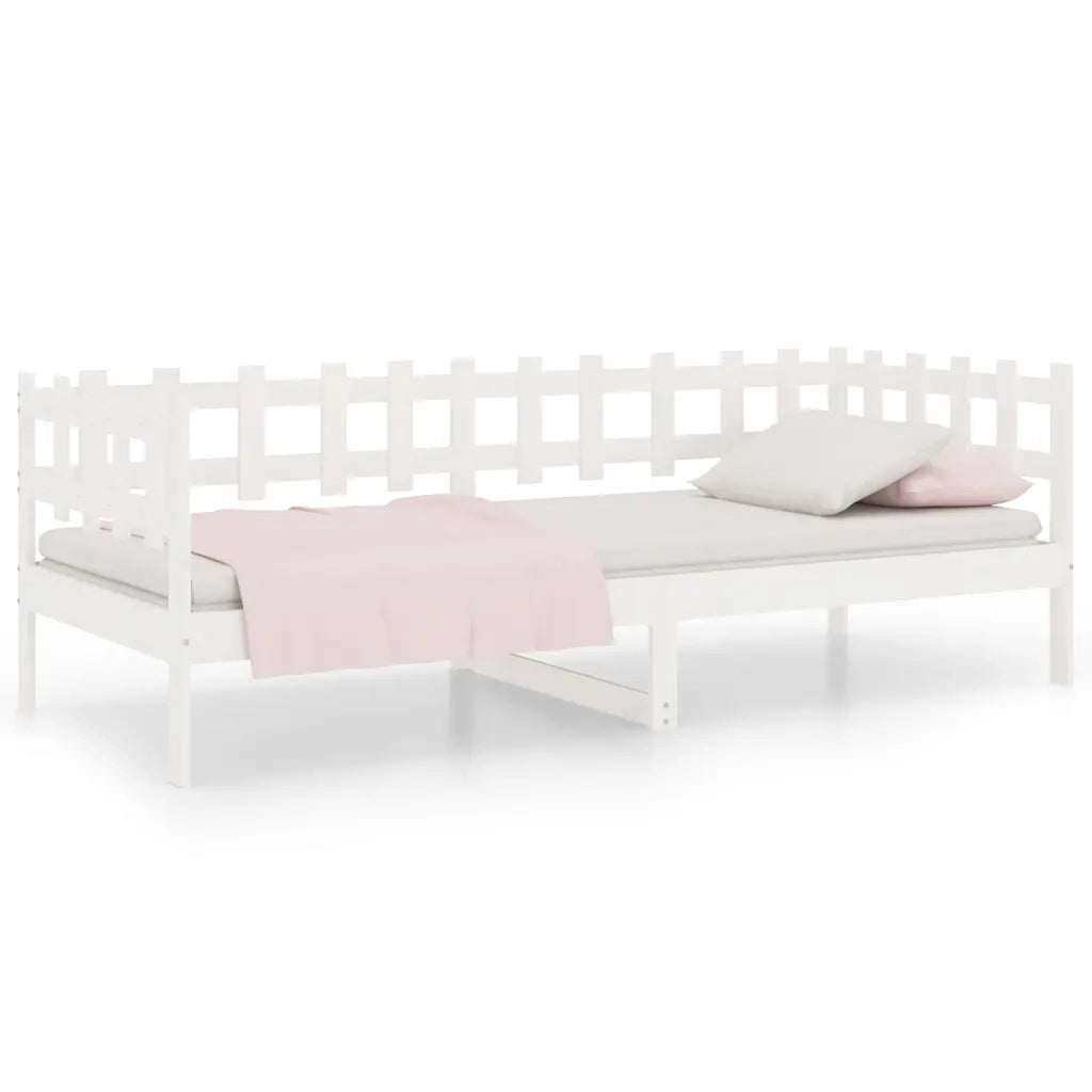 Dormeuse Bianca 80x200 cm in Legno Massello di Pino cod mxl 32218