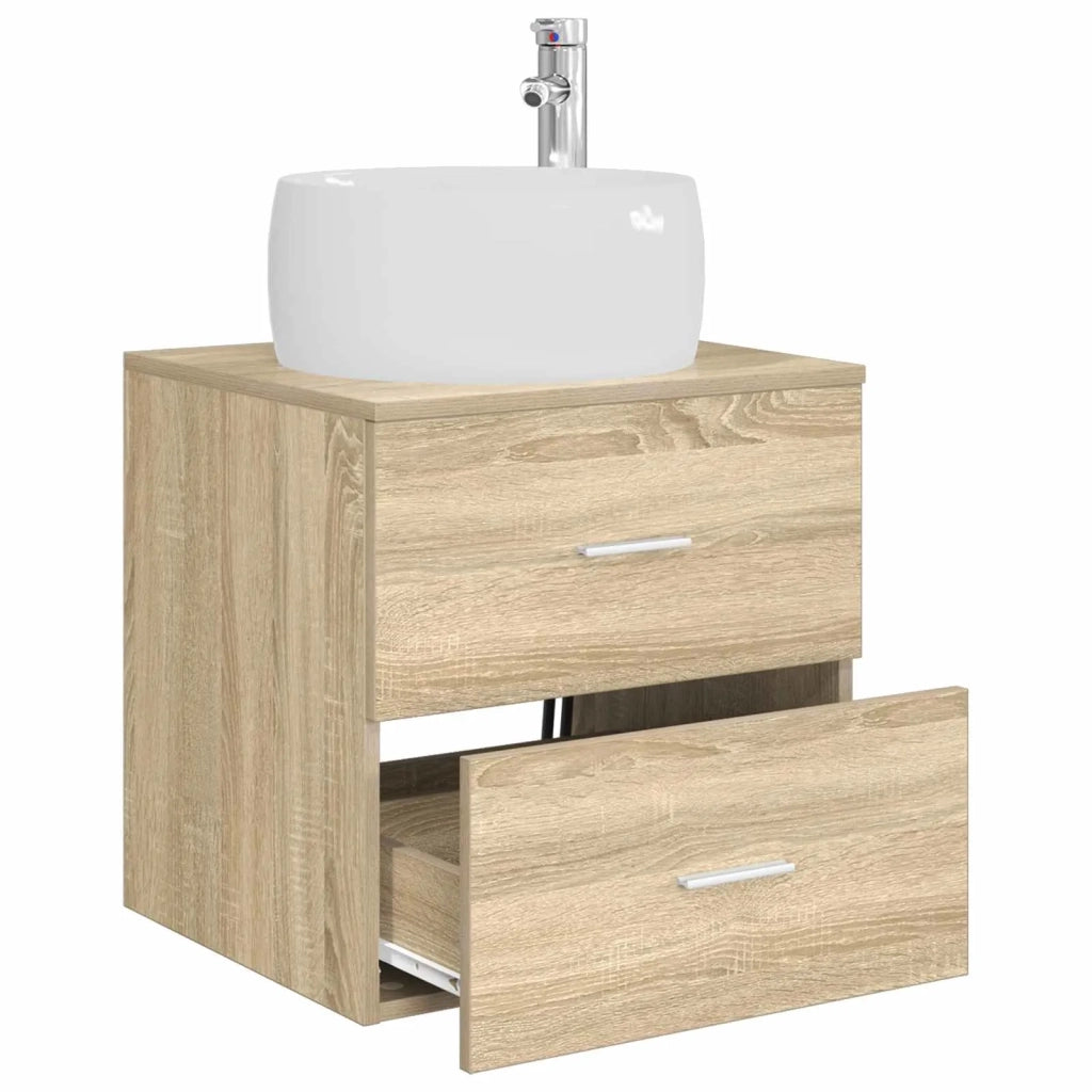Mobile Lavabo da Parete Rovere Sonoma 49,5 x 44,5 x 66 cm 890312