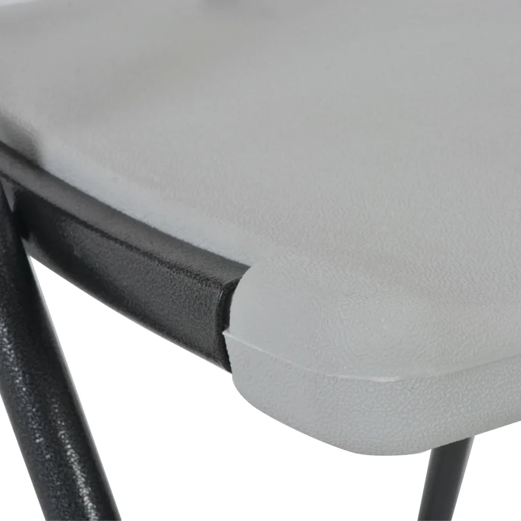 Sgabelli da Bar Pieghevoli 2 pz HDPE e Acciaio Bianco CFW9167097