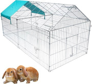 Recinzione per Animali - Per Cuccioli, Gattini & Conigli - Ren, Recinzione per Animali, Recinto per Animali - Metallo - Argento