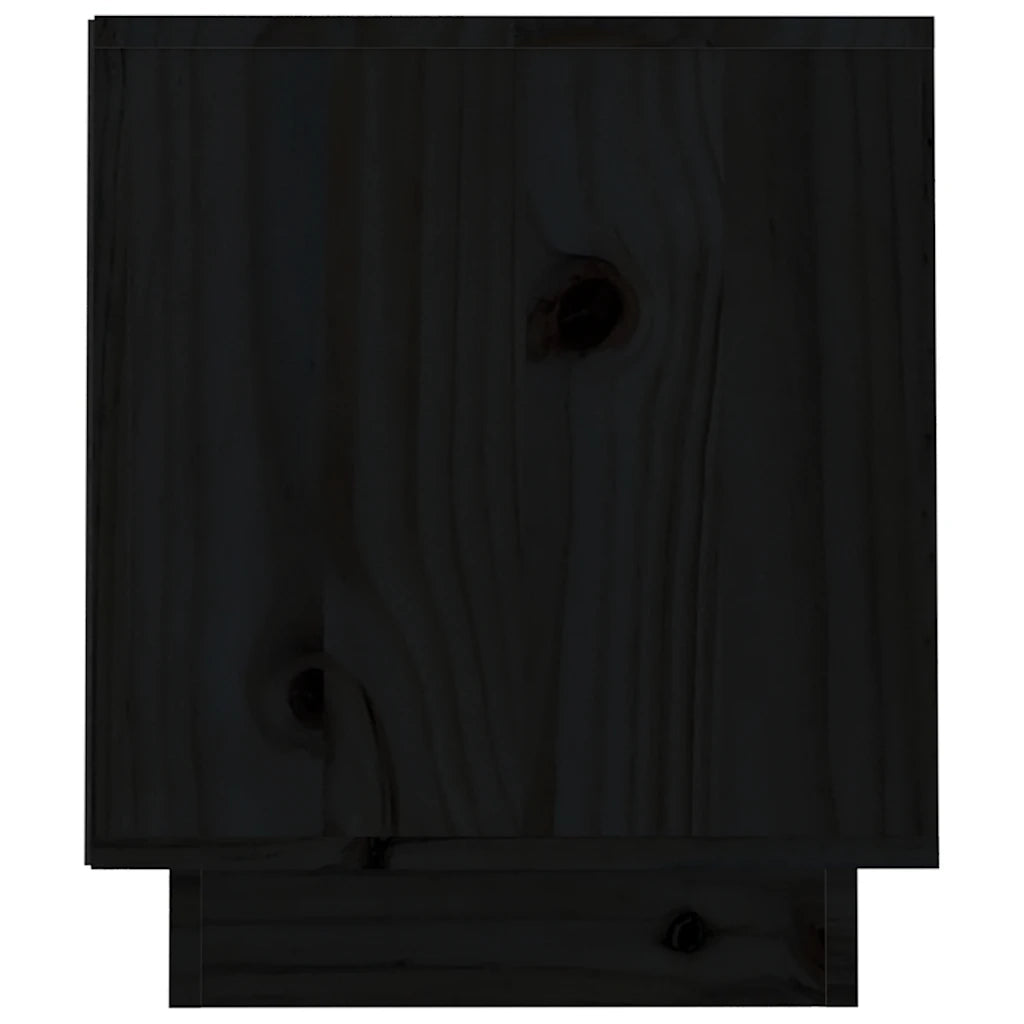 Mobile TV | Armadietto TV | Mobile Porta TV Nero 70x34x40 cm in Legno Massello di Pino