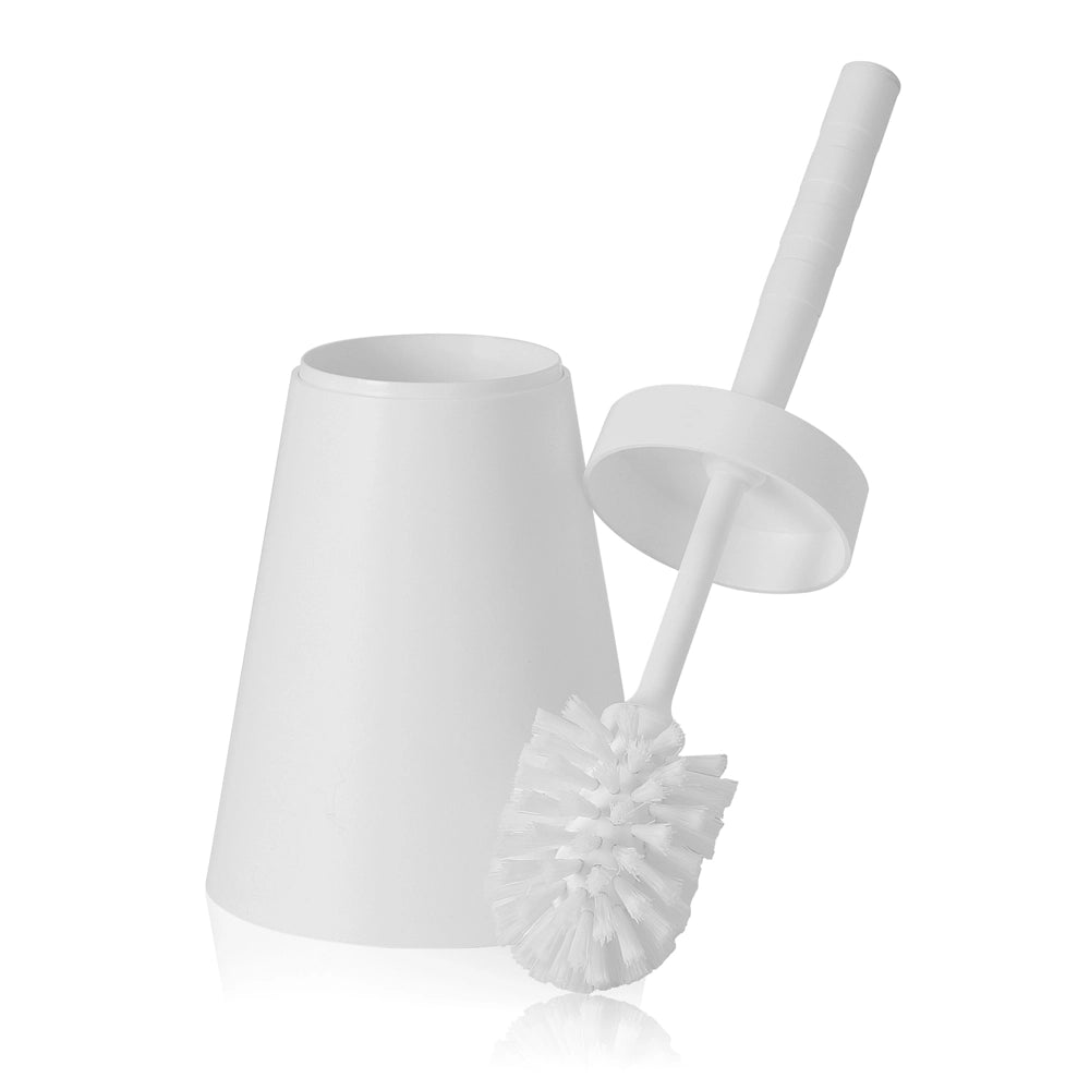 Portascopino wc conico in Plastica bianco da appoggio