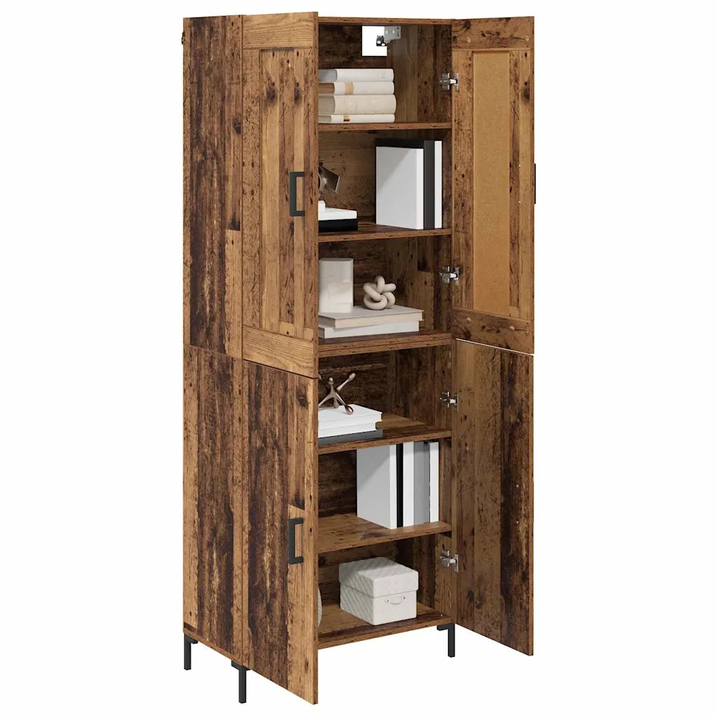 Credenza 2 pz | Madia | Buffet da pranzo | Armadio da pranzo Legno vecchio Legno multistrato