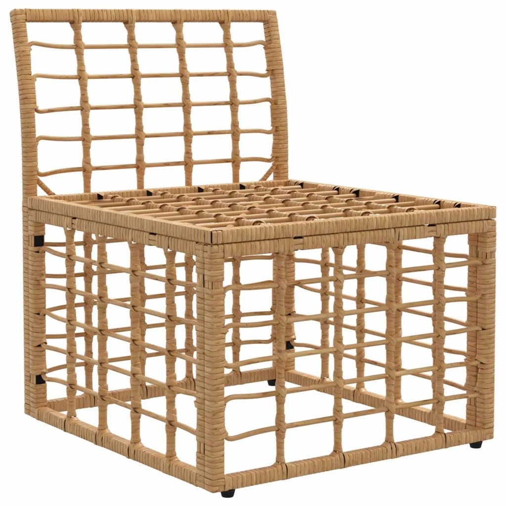 Modulo Divano da Esterno Senza Braccioli Naturale polyrattan 42026732
