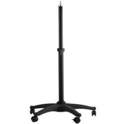 Stativo con ruote per macchina del vento con altezza regolabile 70-110 cm, treppiede per lampade con capacità di carico di 12 kg, per flash con attacco da 5/8", con cinque ruote e freno