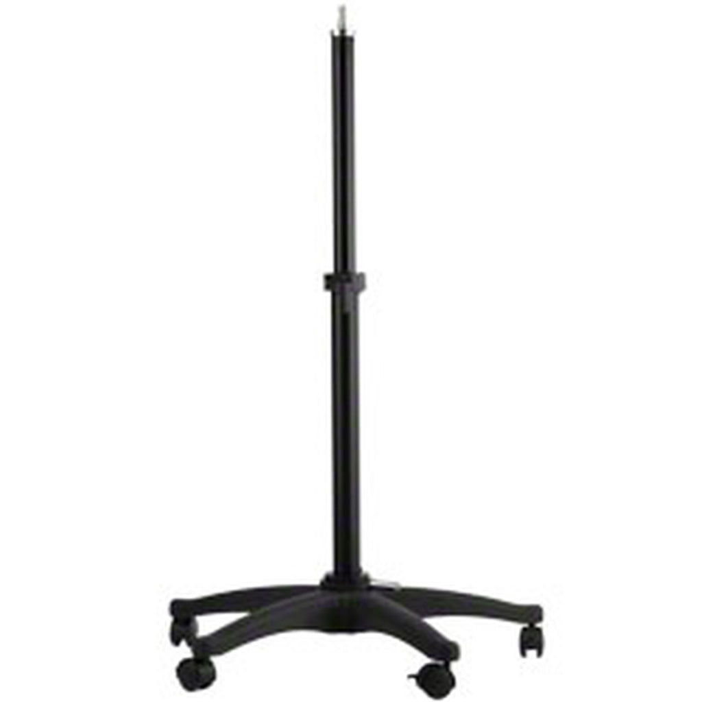 Stativo con ruote per macchina del vento con altezza regolabile 70-110 cm, treppiede per lampade con capacità di carico di 12 kg, per flash con attacco da 5/8", con cinque ruote e freno