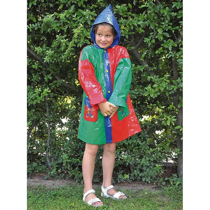 Impermeabile per Bambini 6-8 Anni in PVC Multicolore