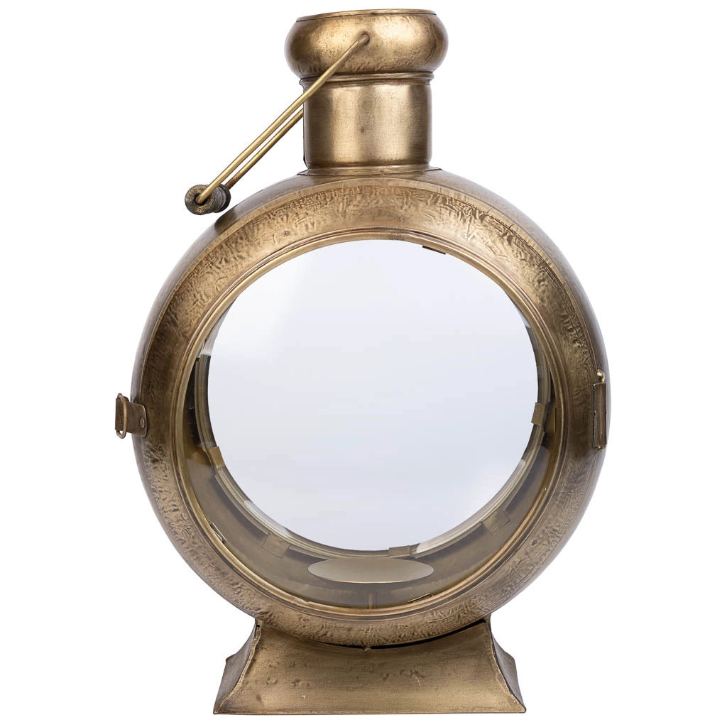 Candeliere in metallo dorato 33x21x47h