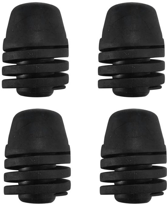 Corona D'oro - Paraurti in Gomma Bumpers - Resistenti e Duraturi - Nero - Cuscino di Capotto - Adatto per Auto e Motocicli - 4 Pezzi