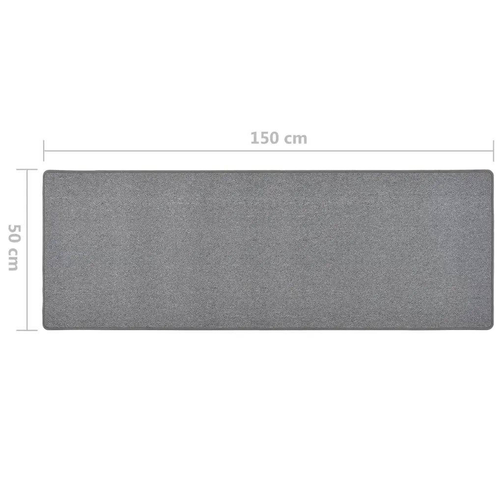 Tappeto Corsia Grigio Scuro 50x150 cm 326969
