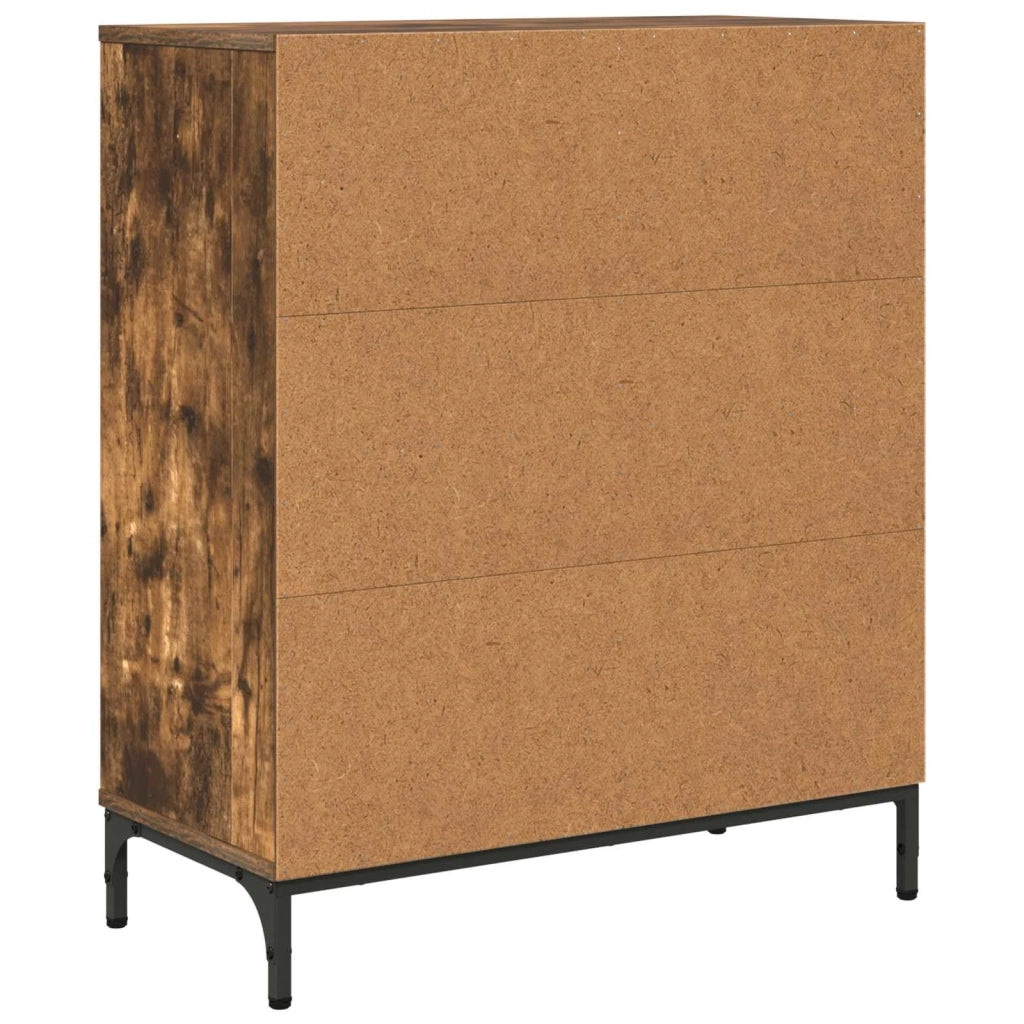 Credenza Rovere fumé 69,5 x 33 x 82 cm Legno multistrato 883429