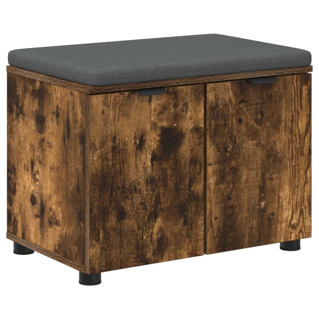 Panca per ingresso con porta Quercia Affumicata 60 x 38 x 46 cm