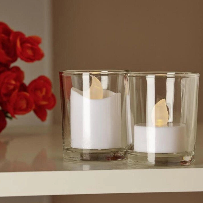 6 Candele a Led Elettriche Tealight Luce Calda + 6 Batterie CR2032 Grundig