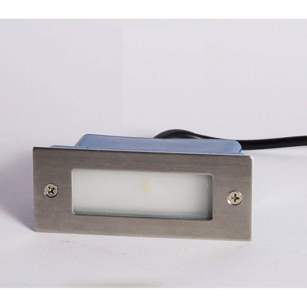 Trade Shop - Faretto Faro 3 Led Segnapassi A Incasso Calpestabile Interno Esterno 2w -