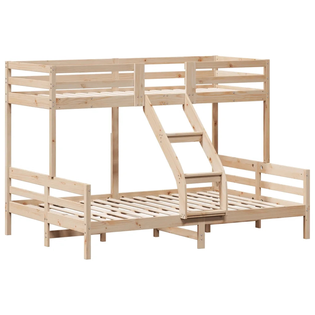 Letto da camera | Letto a Castello 80x200/140x200 cm in Legno Massello di Pino