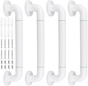 Maniglia per Bagno 39,5 cm - 4x Impugnature - Acciaio Inossidabile - Antiscivolo - Illuminante - Progetto di Impugnatura Ergonomica - Maniglia di Supporto