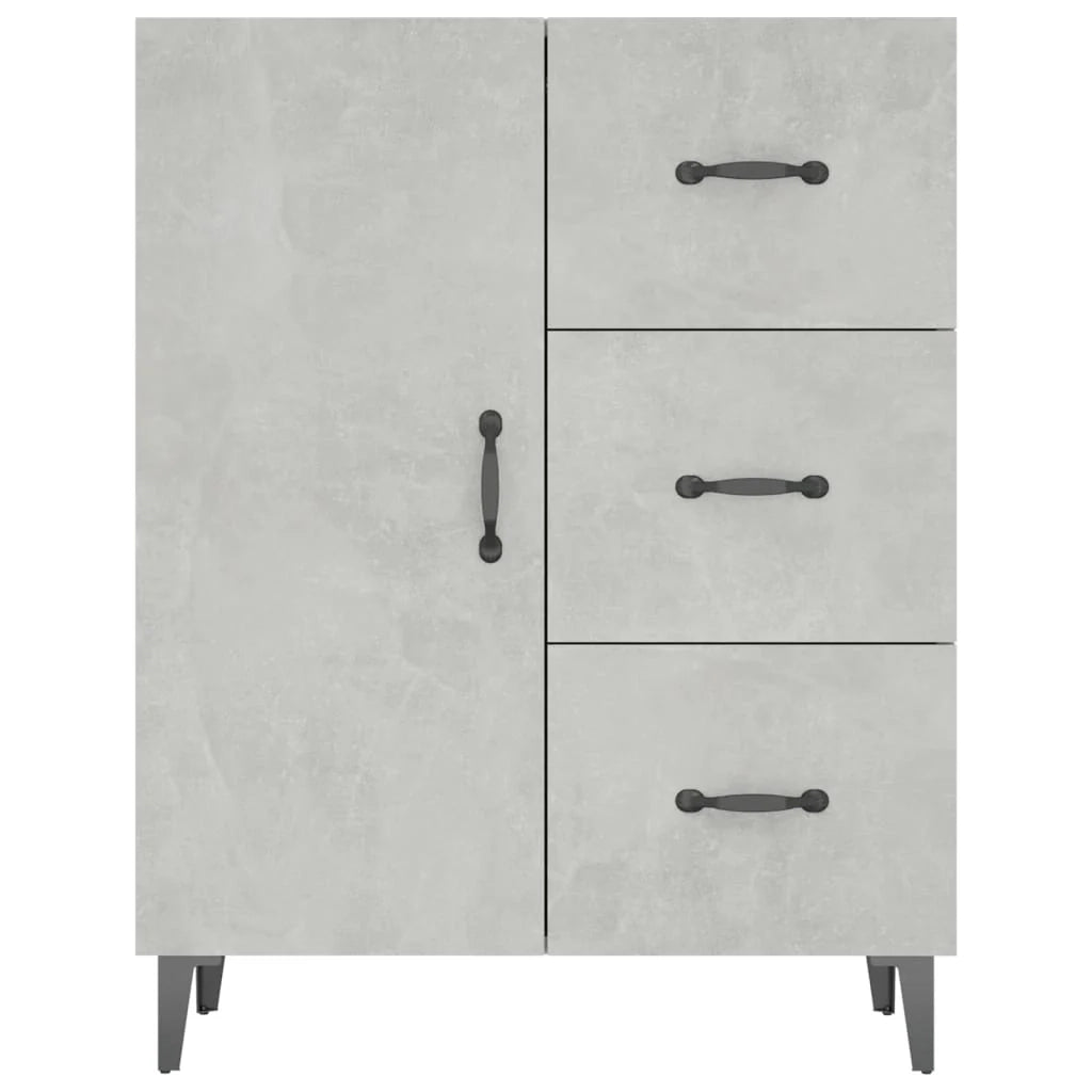 Buffet credenza cassettiera armadio mobile contenitore organizer per cucina soggiorno salotto 69,5 x 34 x 90 cm legno ingegnerizzato grigio 02_0032009