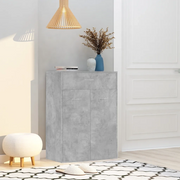 Scarpiera Grigio Cemento 60x35x84 cm in Legno Multistrato 801075