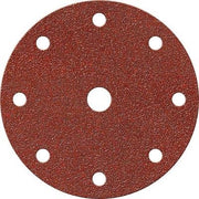 DISCO ABRASIVO FIBRATO VELCRATO 9 FORI IMPERIAL - MM 150X22,2 GRANA 220 CF=PZ 100- 1 confezioni