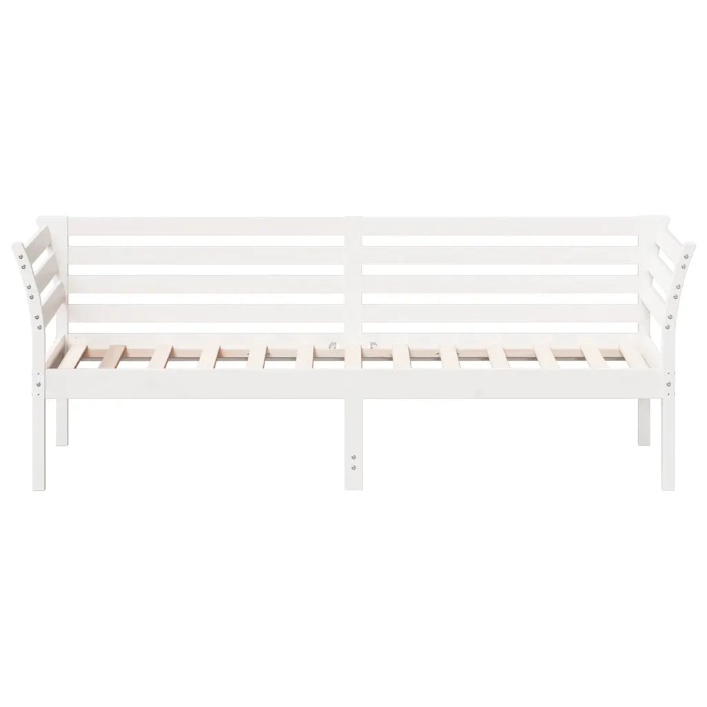Dormeuse senza Materasso Bianca 90x190 cm Legno Massello Pino 842879