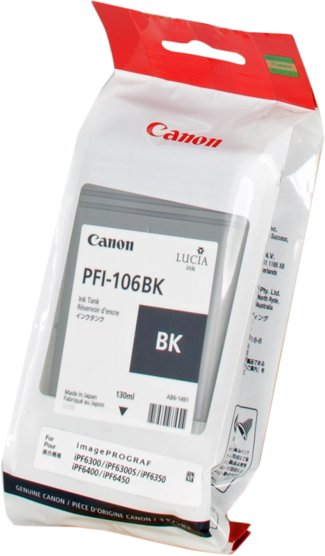 Canon PFI-106 BK cartuccia d'inchiostro 1 pz Originale Nero per foto