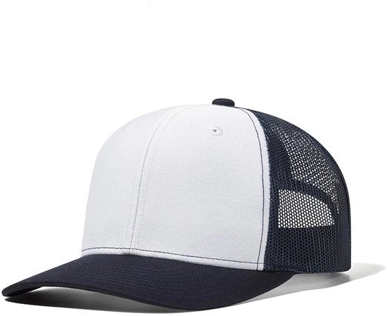 Cappello da Baseball per Uomo - Cappello da Baseball per Uomo e Cappello da Baseball per Donna - Bianco e Blu Marina e Blu Marina Mesh