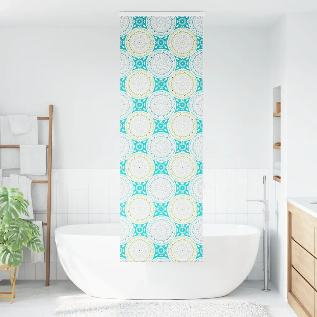 vidaXL Tenda a Rullo per Doccia Cassonetto 80x240 cm Larghezza Tessuto