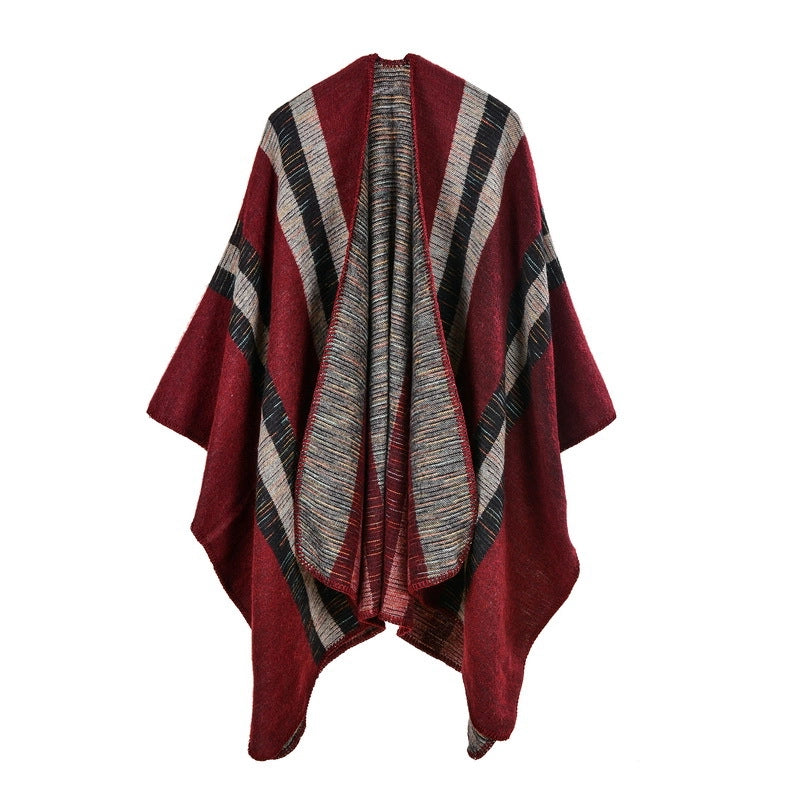 Sciarpa da donna in cashmere con ampi spacchi