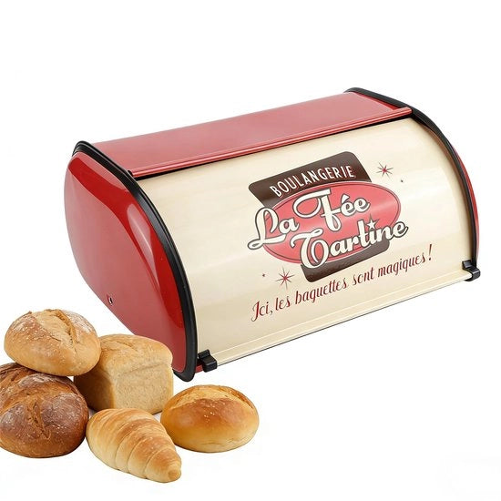 Contenitore per Pane Grande Capacità - Cassetto per Pane - Deposito per Pane in Metallo - Base Antiscivolo - Sostenibilità - Decorazione per la Cucina - Cassetto per Pane