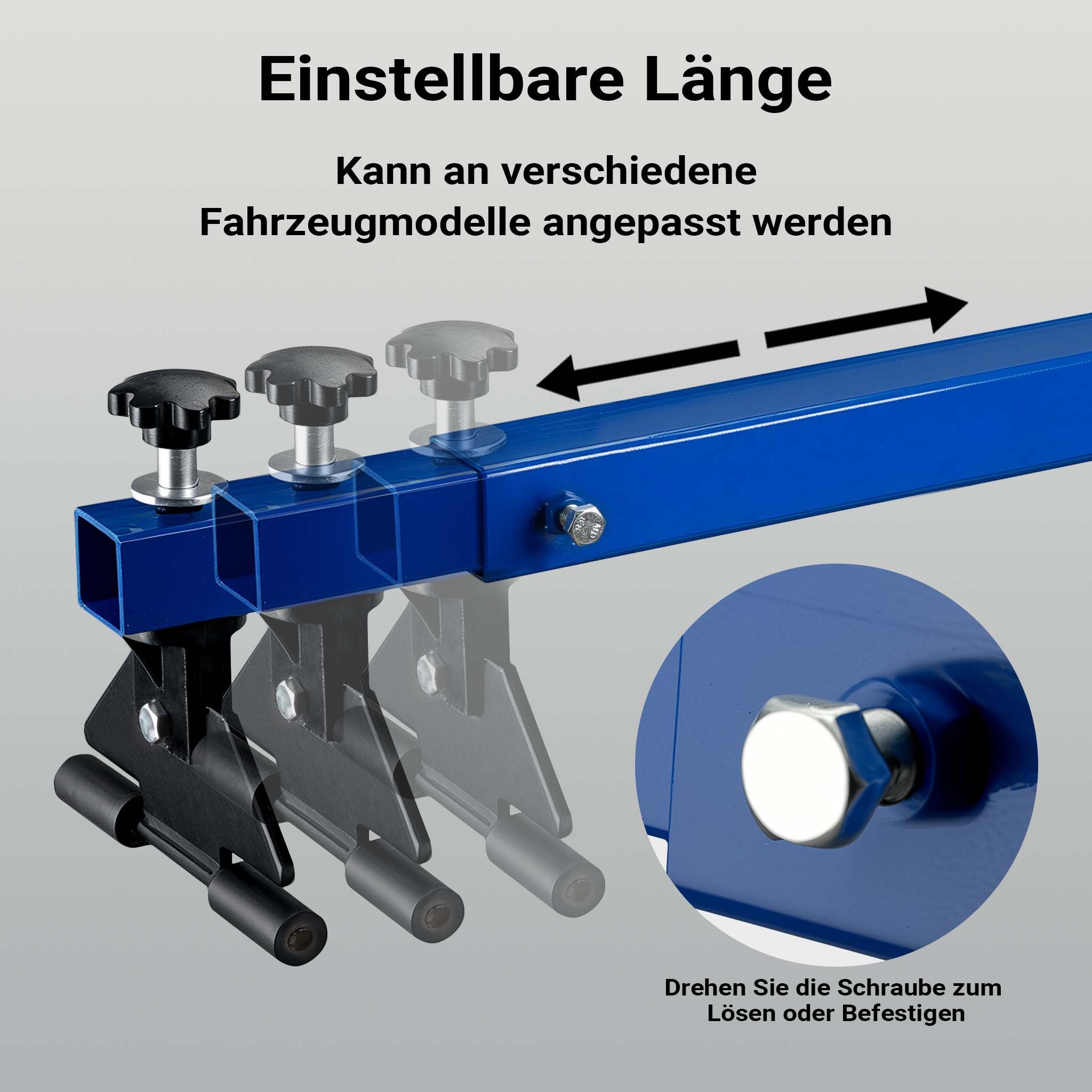 Ponte motore con portata max di 300 kg, traversa per sollevamento per riparazioni di motori