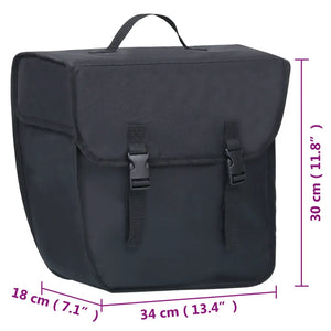 Borsa Singola Bicicletta Impermeabile per Portapacchi 21 L Nero 93253