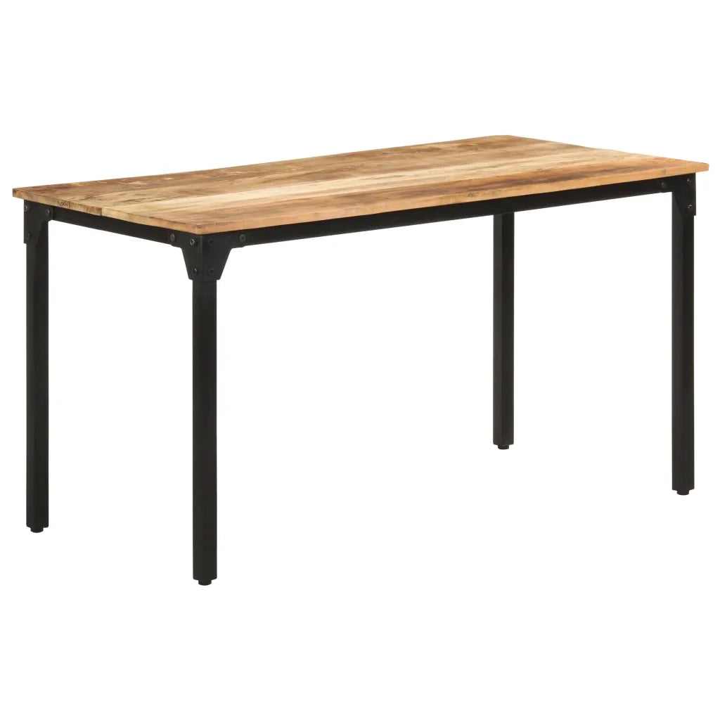 Tavolo da Pranzo 140x70x76 cm in Legno di Mango Grezzo cod mxl 22892