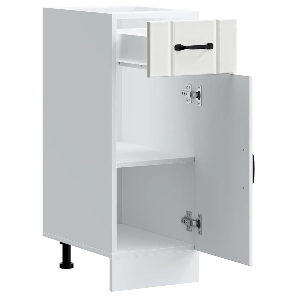 vidaXL Base da Cucina Lucca Bianco in Legno Multistrato