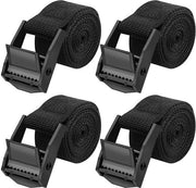 Pacco di 4 cavi da tirante 100CM, cavo da tirante con chiusura a molla 250kg di capacità di sollevamento, cavi da tirante corti neri con gancio, cavo di fissaggio per motocicletta, bicicletta, zaino