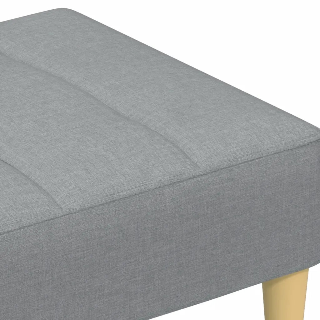Poggiapiedi Grigio Chiaro 77x55x31 cm in Tessuto 4007362