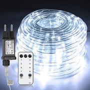 Luminaria LED Decorativa 10m, IP65, Comando Remoto, Regolabile, 8 Modalità di Luce per Interno e Esterno