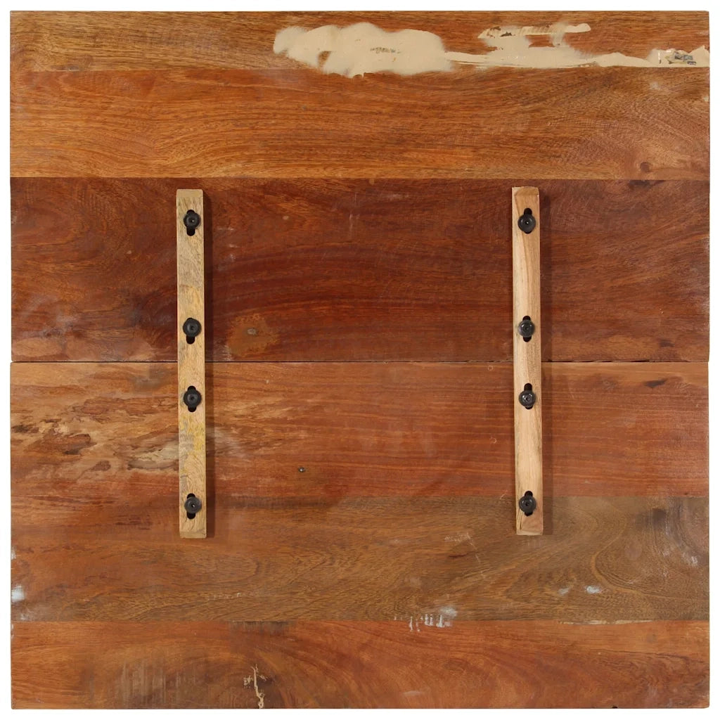 Piano Tavolo | Superficie Tavolo | Piano Scrivania Quadrato 80x80 cm 25-27 mm in Legno di Recupero