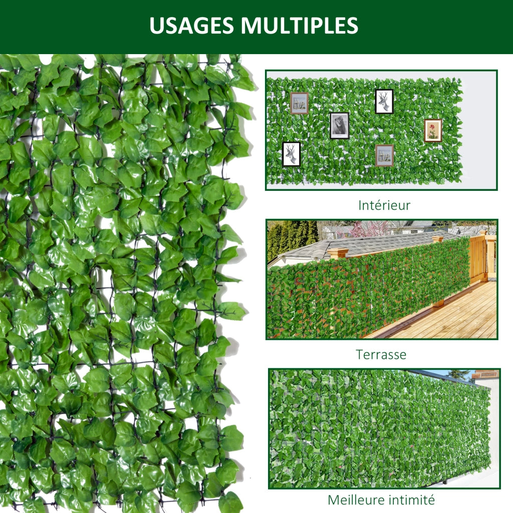 Hedge Artificiale Brise-Vue ¨C zephmum ¨C Verde 300x100 cm